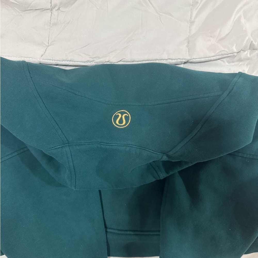 Teal Half-Zip Pullover - image 2